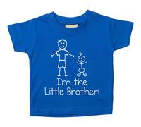 60 SECOND MAKEOVER Boy's I'm The Little Brother T-Shirt in Blue | Size: 9-11 Years 60 SECOND MAKEOVER Blue 9-11 Years