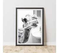 60 SECOND MAKEOVER Camel Brushing Teeth Animal Print | Size: A3 60 SECOND MAKEOVER Multicolor A3