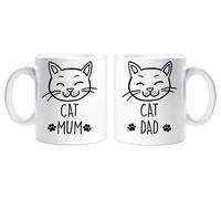 Cat Mum Cat Dad mug Set 60 SECOND MAKEOVER White One Size