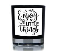 60 SECOND MAKEOVER Enjoy The Little Things 20cl Candle in Black 60 SECOND MAKEOVER Black