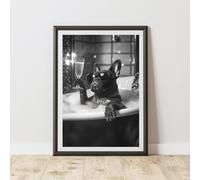 60 SECOND MAKEOVER French Bulldog Champagne Animal Print | Size: A4 60 SECOND MAKEOVER Multicolor A4