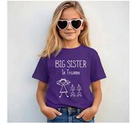 60 SECOND MAKEOVER Girl's Big Sister In Training Twins T-Shirt in Purple | Size: 6-12 m 60 SECOND MAKEOVER Purple 6-12 m