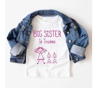 60 SECOND MAKEOVER Girl's Big Sister In Training Twins T-Shirt in White | Size: 12-18 m 60 SECOND MAKEOVER White 12-18 m