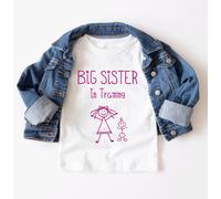 60 SECOND MAKEOVER Girl's Big Sister In Training White T-Shirt | Size: 9-11 Years 60 SECOND MAKEOVER White 9-11 Years