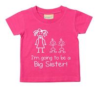 60 Second Makeover Limited I'm Going to Be a Big Sister Twins Pink Tshirt Big Sister Gifts for Baby Tshirt New Baby Announcement Twins Present - 3-4 Yrs