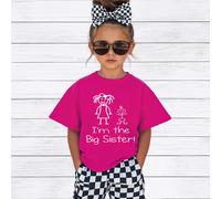 60 SECOND MAKEOVER Girl's I'm The Big Sister Pink T-Shirt | Size: 12-13 Years 60 SECOND MAKEOVER Pink 12-13 Years