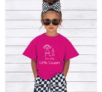60 SECOND MAKEOVER Girl's I'm The Little Cousin Girls T-Shirt in Pink | Size: 12-13 Years 60 SECOND MAKEOVER Pink 12-13 Years