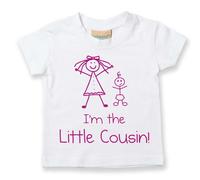 60 SECOND MAKEOVER Girl's I'm The Little Cousin Girls T-Shirt in White | Size: 0-6 m 60 SECOND MAKEOVER White 0-6 m