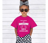 60 SECOND MAKEOVER Girl's This Is What An Awesome Niece Looks Like T-Shirt in Pink | Size: 9-11 Years 60 SECOND MAKEOVER Pink 9-11 Years