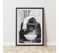 60 SECOND MAKEOVER Gorilla Steaming Face Quirky Animal Print | Size: A4 60 SECOND MAKEOVER Multicolor A4