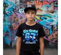 60 SECOND MAKEOVER Graffiti 67 T-Shirt Six Seven T-Shirt in Black | Size: 9-11 Years 60 SECOND MAKEOVER Black 9-11 Years