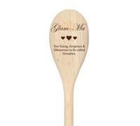 60 SECOND MAKEOVER Grandma Glam Ma Spoon Funny Wooden Spoon in Beige 60 SECOND MAKEOVER Beige