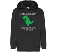 60 SECOND MAKEOVER Great Grandpa Dinosaur Hoodie in Black | Size: Small 60 SECOND MAKEOVER Black S