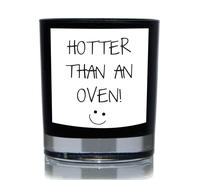 60 SECOND MAKEOVER Hotter Than A Oven Funny 20cl Candle in Black 60 SECOND MAKEOVER Black