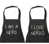 60 SECOND MAKEOVER I Am a Nerd I Love Nerds Black Apron Set 60 SECOND MAKEOVER Black