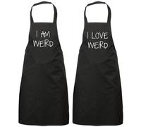 60 SECOND MAKEOVER I Am Weird I Love Weird Black Apron Sets 60 SECOND MAKEOVER Black