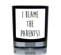 60 SECOND MAKEOVER I Blame The Parents Funny 20cl Candle in Black 60 SECOND MAKEOVER Black