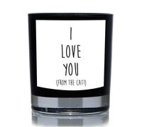 60 SECOND MAKEOVER I Love From The Cat Funny 20cl Candle in Black 60 SECOND MAKEOVER Black