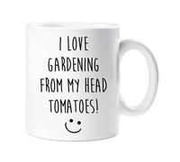 60 Second Makeover Limited I Love Gardening from My Head Tomatoes! Mug Gardener Husband Wife Present Gift