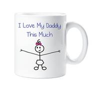 60 Second Makeover Limited I Love My Daddy This Much Girls Mug Fathers Day Daughter Gift Daddy