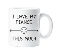 60 Second Makeover Limited I Love My Fiance This Much Mug Engagement Valentines Birthday Gift Christmas Novelty Humour Funny