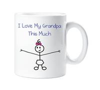 60 Second Makeover Limited I Love My Grandpa This Much Girls Mug Fathers Day Grandaughter Gift Daddy