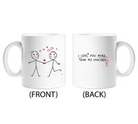 60 SECOND MAKEOVER I Love You More Than My Unicorn Mug in White 60 SECOND MAKEOVER White