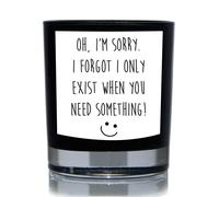 60 SECOND MAKEOVER I Only Exist When You Need Something Funny 20cl Candle in Black 60 SECOND MAKEOVER Black