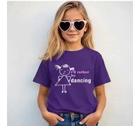 60 SECOND MAKEOVER I'd Rather Be Dancing T-Shirt in Purple | Size: 14-15 Years 60 SECOND MAKEOVER Purple 14-15 Years