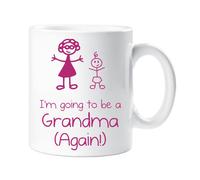 60 Second Makeover Limited I'm Going to Be A Grandma Again Mug Presents for Grandma Gifts New Baby Announcement Pregnancy Baby Reveal Grandmother Gift 11oz Ceramic Cup Dishwasher Safe Microwave Safe