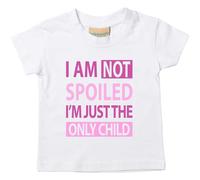 60 SECOND MAKEOVER I'm Not Spoiled I'm The Just The Only Child T-Shirt in White | Size: 2-3 Years 60 SECOND MAKEOVER White 2-3 Years