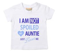 60 Second Makeover Limited I'm Not Spoiled My Auntie Just Loves Me Boys Tshirt Size - 18-24 Months White
