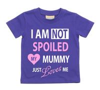 60 SECOND MAKEOVER I'm Not Spoiled My Mummy Just Loves Me T-Shirt in Purple | Size: 5-6 Years 60 SECOND MAKEOVER Purple 5-6 Years
