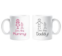 I'm The Mummy I'm The Daddy Mug Set 60 SECOND MAKEOVER White One Size