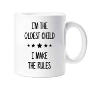 60 Second Makeover Limited I'm The Oldest I Make The Rules Mug Sibling Rivalry Birthday Gift Christmas Novelty Humour Funny Brothers Sisters
