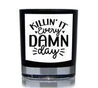 60 SECOND MAKEOVER Killing It Every Damn Day Funny 20cl Candle in Black 60 SECOND MAKEOVER Black