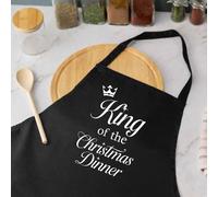 60 SECOND MAKEOVER King Of The Christmas Dinner Apron in Black 60 SECOND MAKEOVER Black
