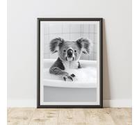 60 SECOND MAKEOVER Koala In The Bath Animal Print | Size: A3 60 SECOND MAKEOVER Multicolor A3
