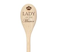 60 SECOND MAKEOVER Lady Of The Manor Spoon Funny Wooden Spoon in Beige 60 SECOND MAKEOVER Beige