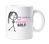 Ladies I'd Rather Be Playing Golf Mug 60 SECOND MAKEOVER White One Size