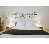 60 Second Makeover Limited A Dream is a Wish Bedroom Wall Sticker Graphic Decal