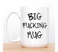60 Second Makeover Limited Adult Humour Big Fucking Mug 15oz Novelty Oversized Large Mug for Hot Drinks Large Tea Present Gift Cup Christmas Funny Ceramic Offensive Present Swear