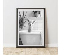 60 Second Makeover Limited Alpaca In The Bath Animal Print A4 Size
