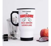 60 Second Makeover Limited Awesome Bus Driver Stainless Steel Travel Mug Flask for Hot Drink Bus Driver Gift Coffee Cup Travel Mug with Lid Thermal Cup Dishwasher Safe