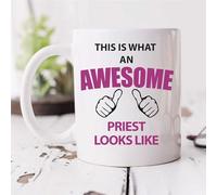 60 Second Makeover Limited Awesome Priest Mug Birthday Christmas Cup Fathers Day Binman