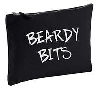 60 Second Makeover Limited Beardy Bits Black Canvas Man Mens Wash Bag Gift Present Idea Cosmetics Bag Toiletries Gift Present
