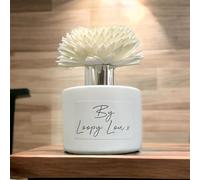 60 Second Makeover Limited Bergamot Luxury Flower Reed Diffuser Highly Fragranced Scented Reed Diffusers For Home Room Fresheners For Home Fragrance Air Freshener - White