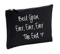 60 Second Makeover Limited Best Gran Ever Ever Ever The End Black Make up Bag Gift Present Idea Cosmetics Bag Toiletries