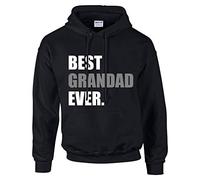60 Second Makeover Limited Best Grandad Ever Hoodie Black Hoody Jumper Top Present Father Birthday Christmas Friend Dad Gift Size - S