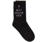 60 Second Makeover Limited Best Solicitor Ever Black Calf Socks Birthday Funny Socks Mens Birthday Funny Gifts Solicitor Present Thank You For Him Black (One Size)
